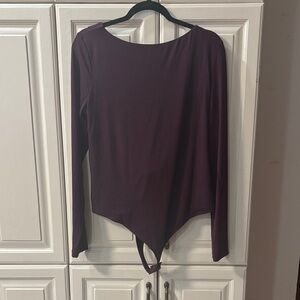 Dynamite Deep Purple Long Sleeve Bodysuit